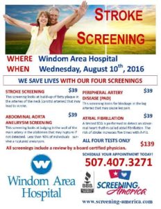 Stroke Screening description and prices