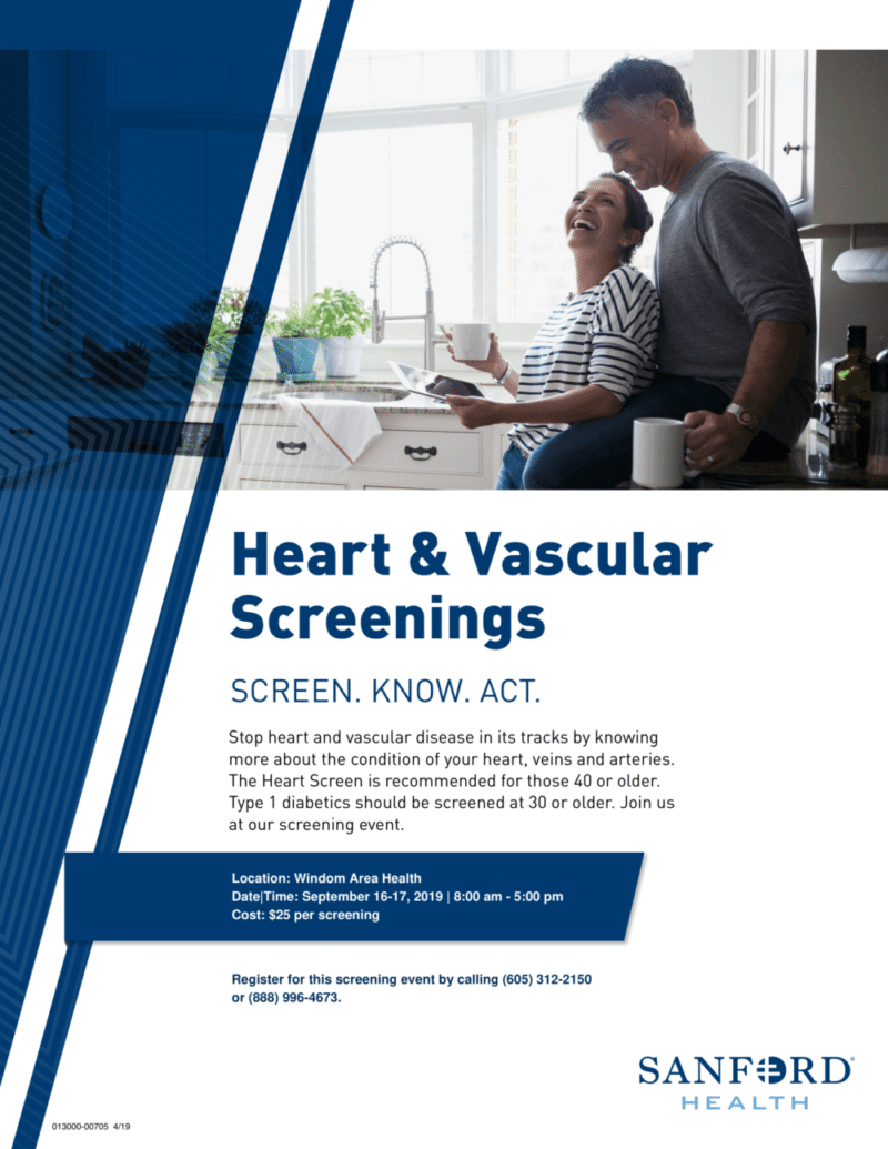 Heart & Vascular Screening Information