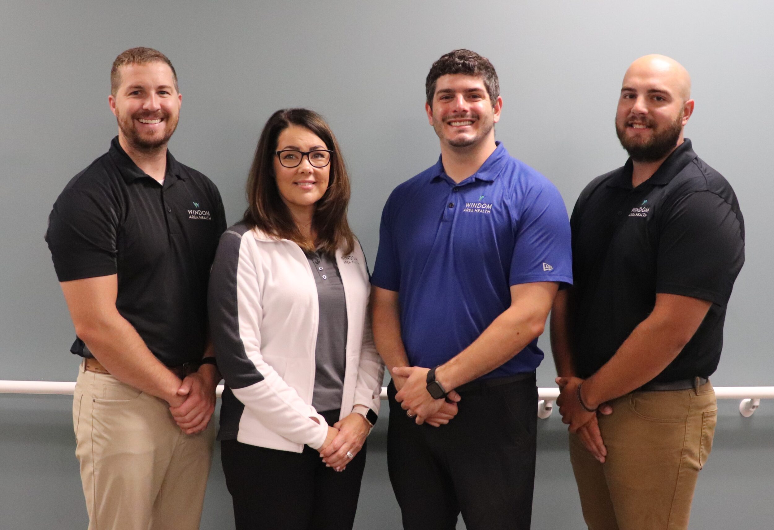 The Sports Medicine Team at Windom Area Health (From Left to Right): Ike Pohlman, Terri Elder, Joel Riordan, and Derek Harding.