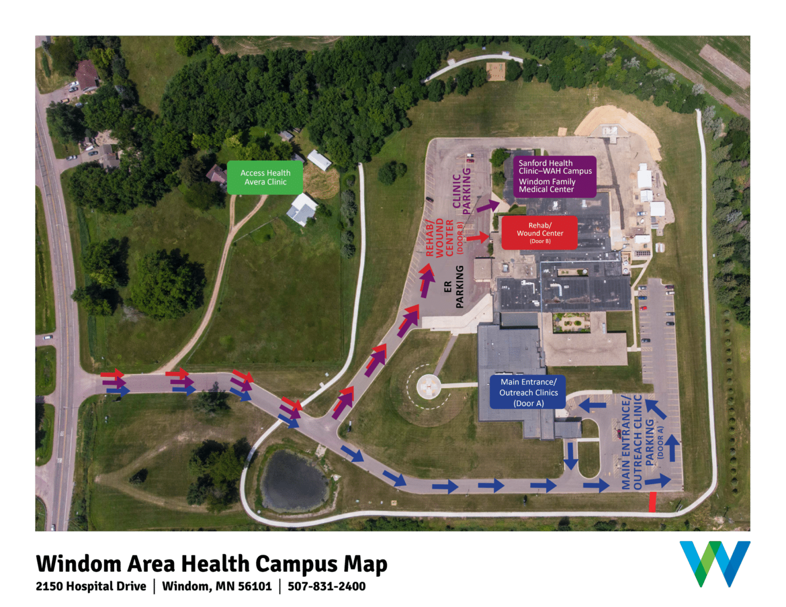Driving Directions & Map Windom Area Health