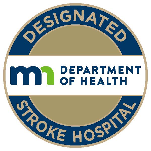 MN Department of Health Designated Stroke Hospital Seal